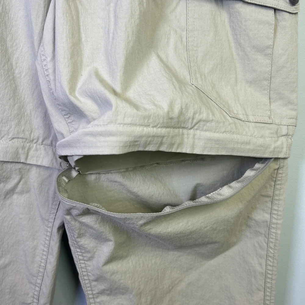 Men's Convertible Outdoor‎ Pants Zip-Off Hiking Utility Pants To Shorts Size 36